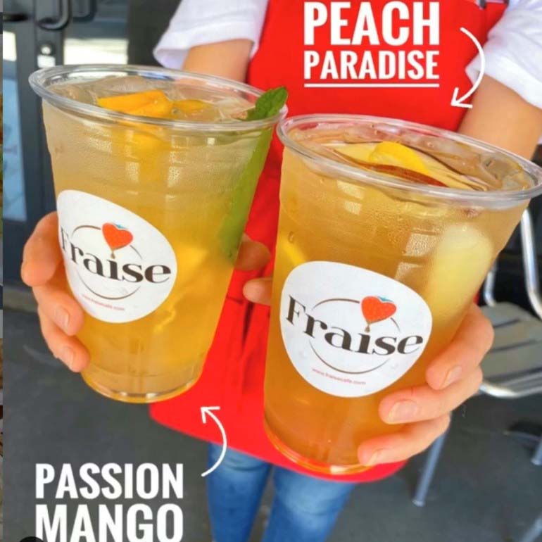 Fraise Cafe's Blended Lemonade Juice Drinks